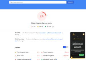 Google pagespeed insights