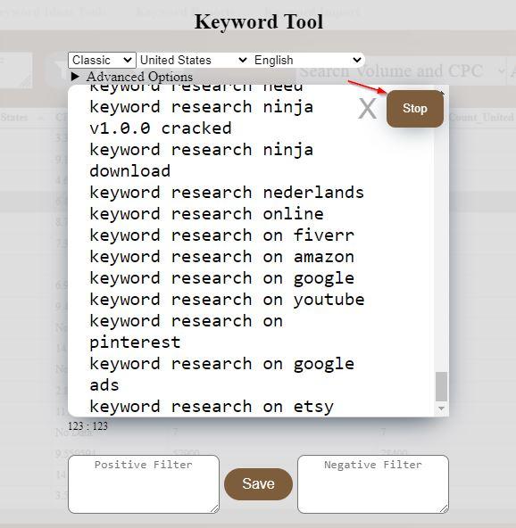 keyword sheeter stop 