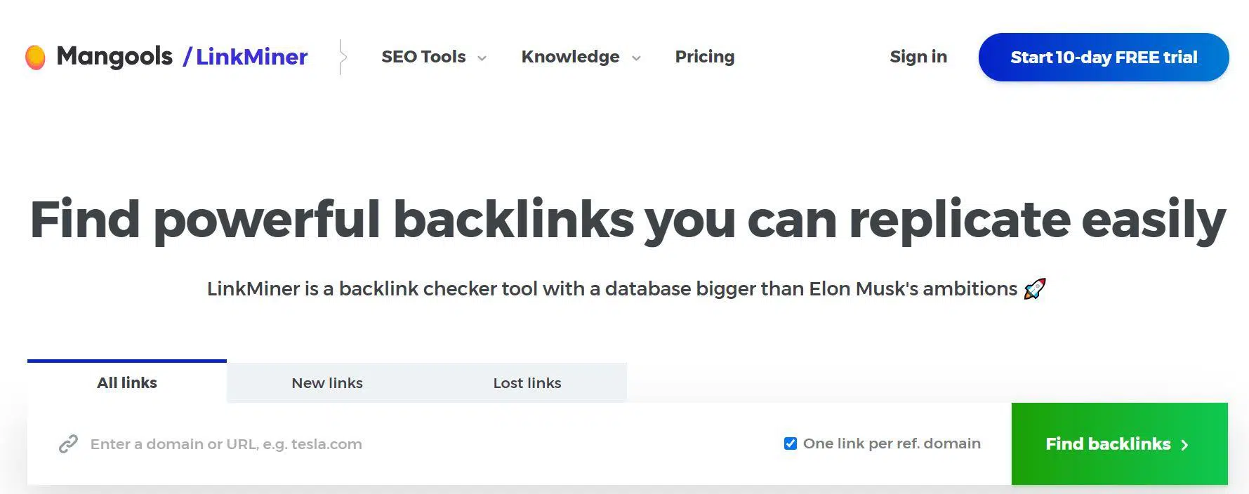 Mangools link miner to find hidden pbn links