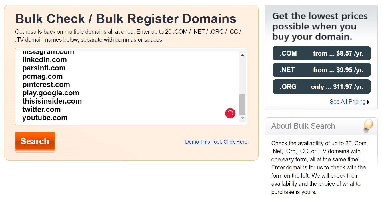 NameBright bulk domain check 
