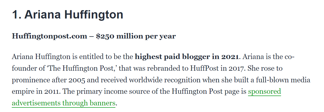 Ariana Huffington