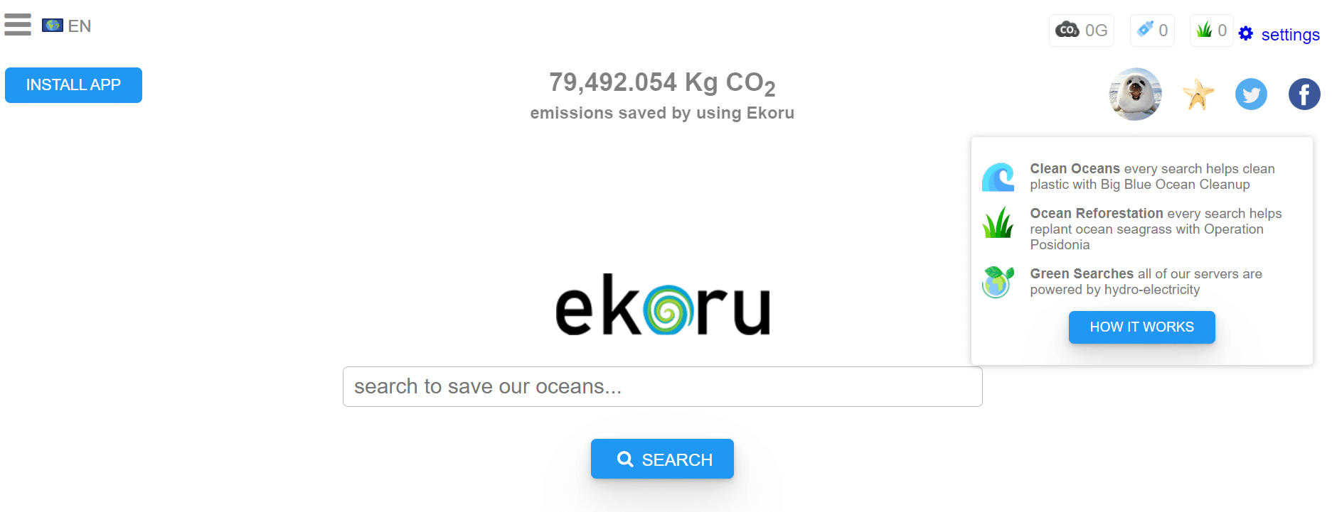 Ekoru Search Engine