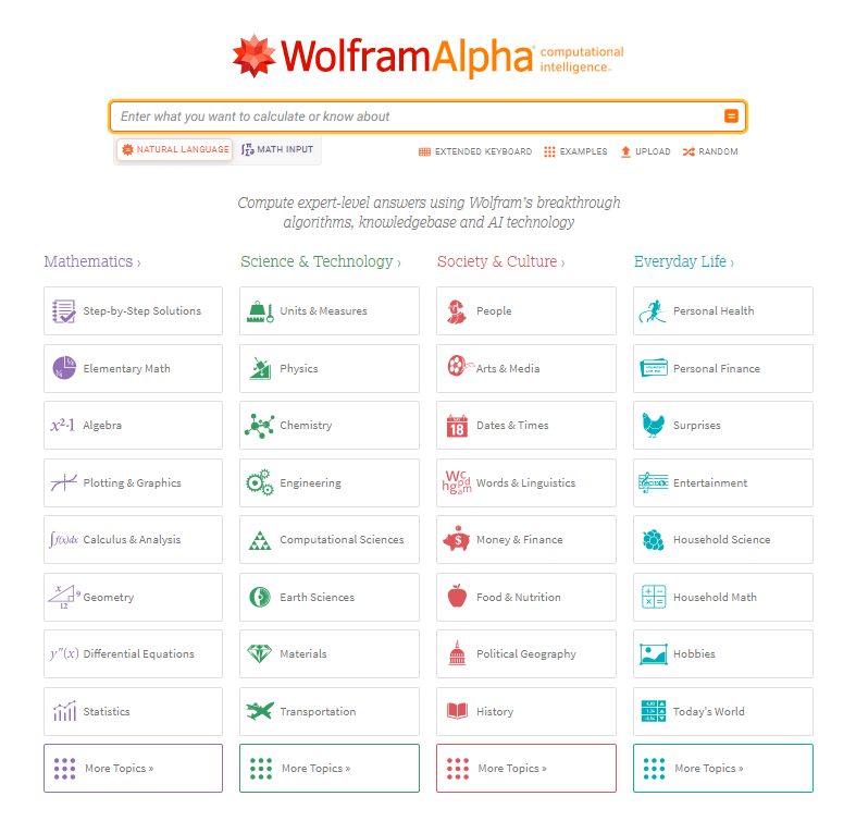 WolframAlpha