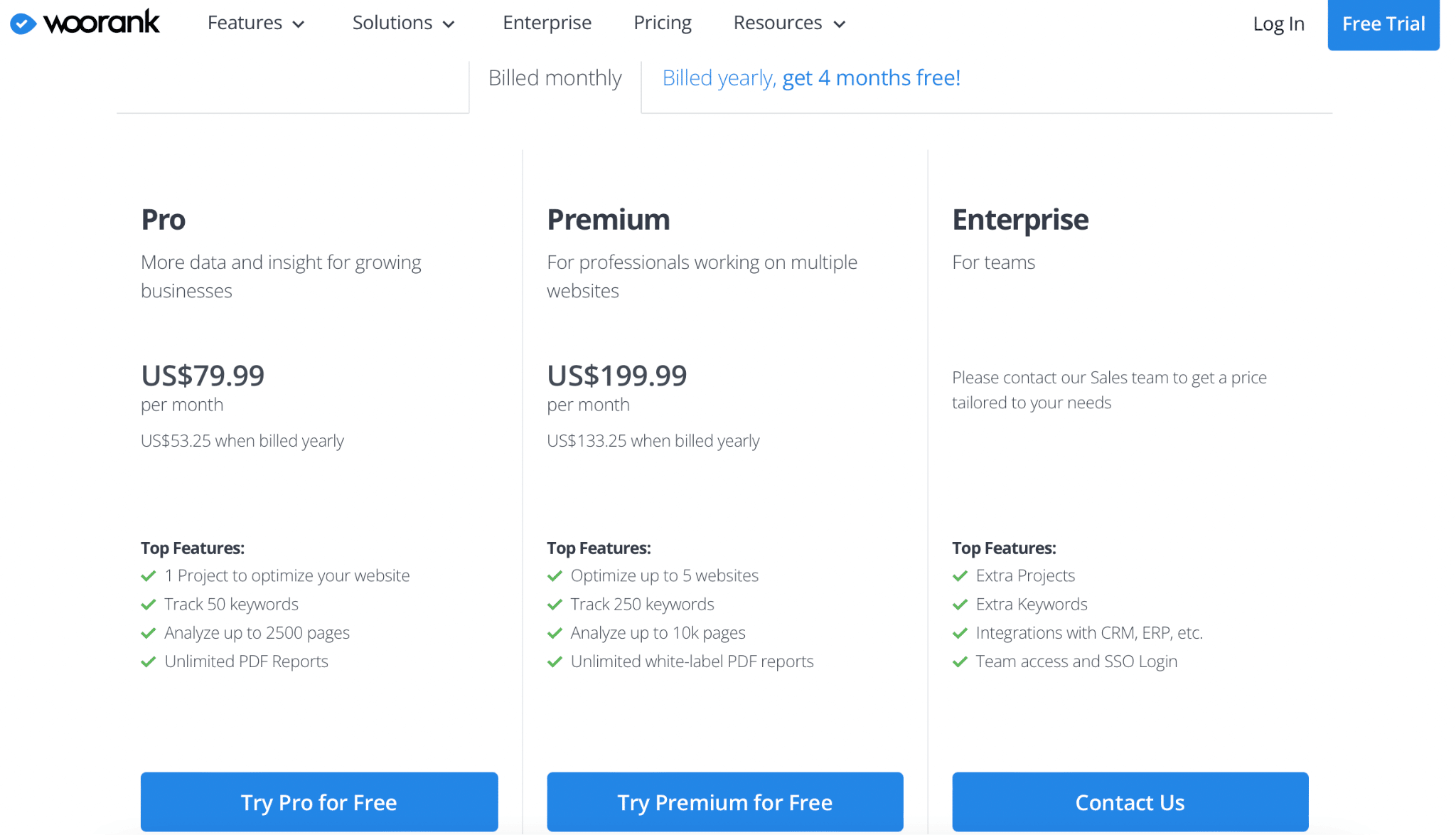 woorank pricing