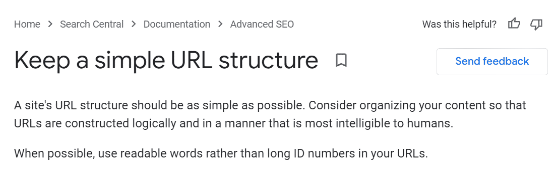 URL Structure 