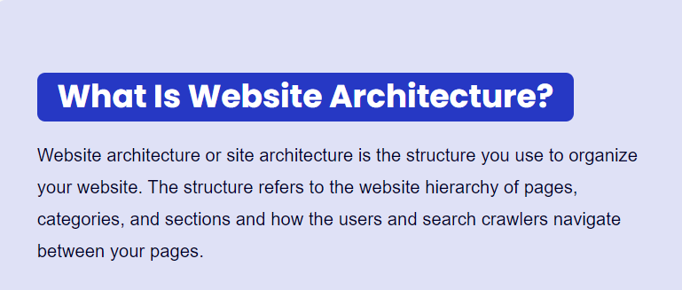 Website Architecture