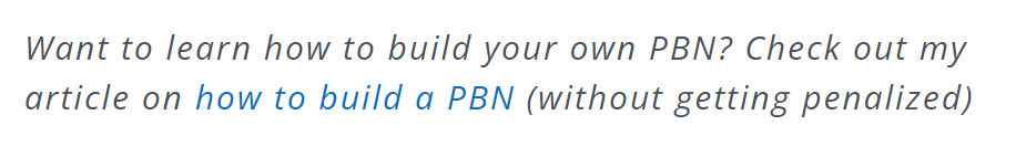 How to build a PBN