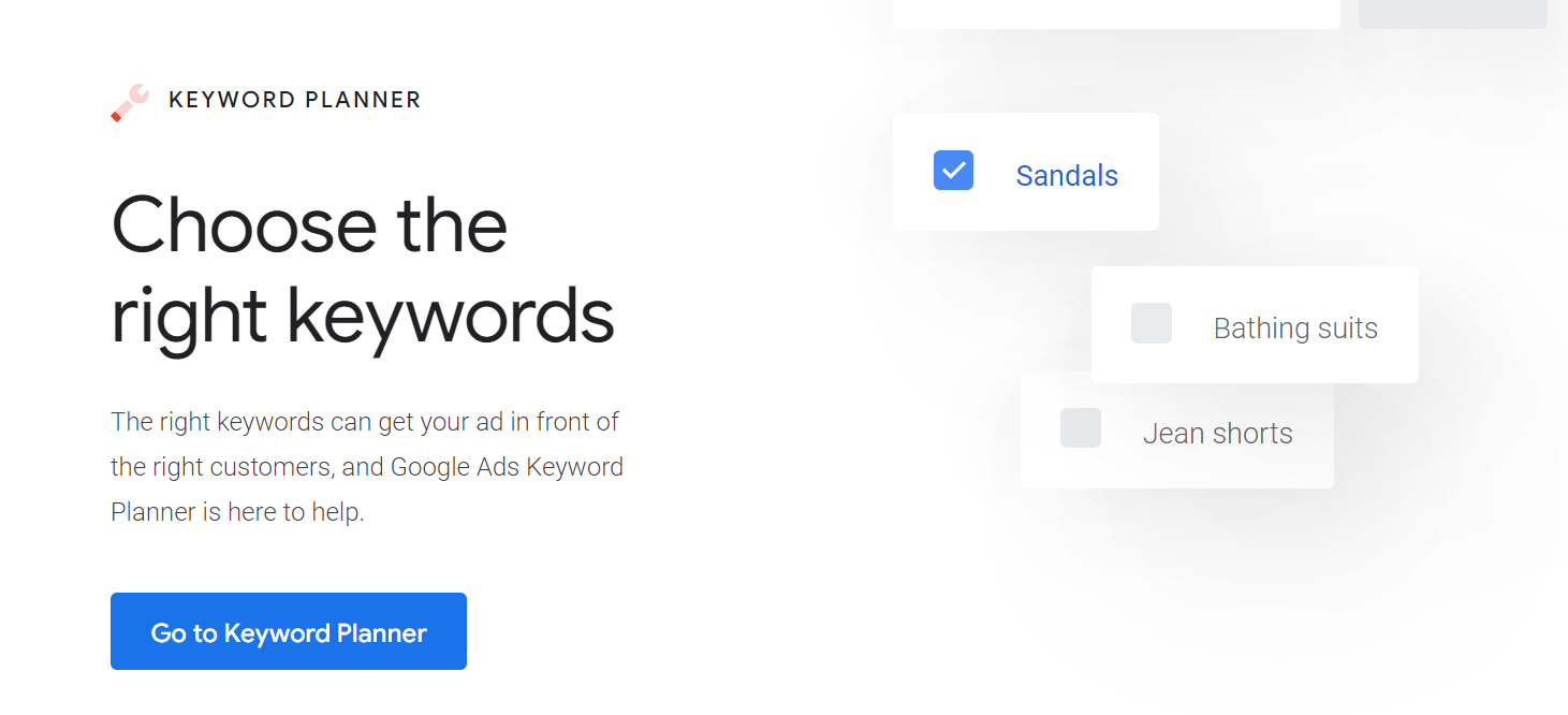 Google's Keyword Planner