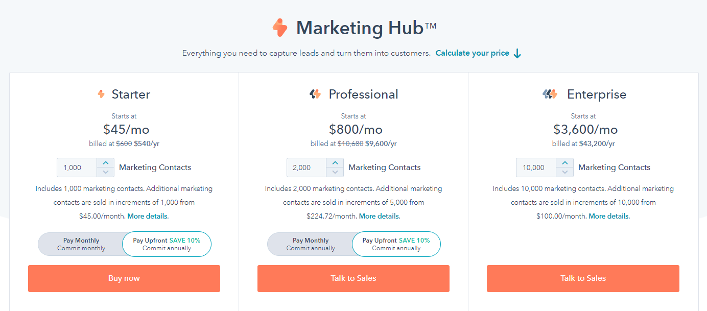 Hubspot Marketing Hub
