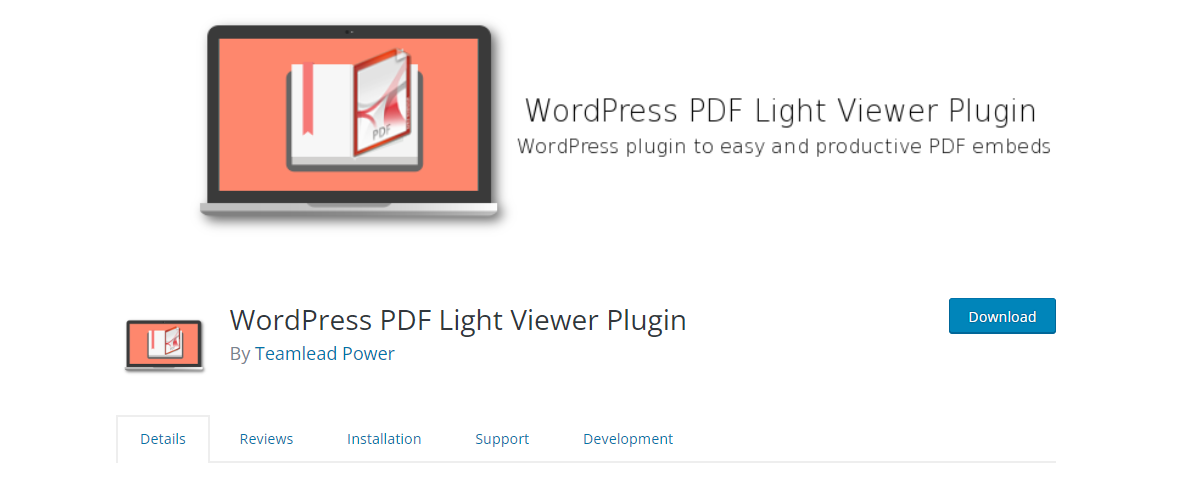 WordPress PDF Light Viewer Plugin