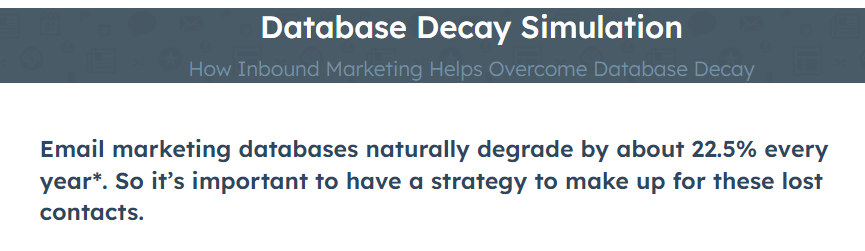 Database Decay Simulation 