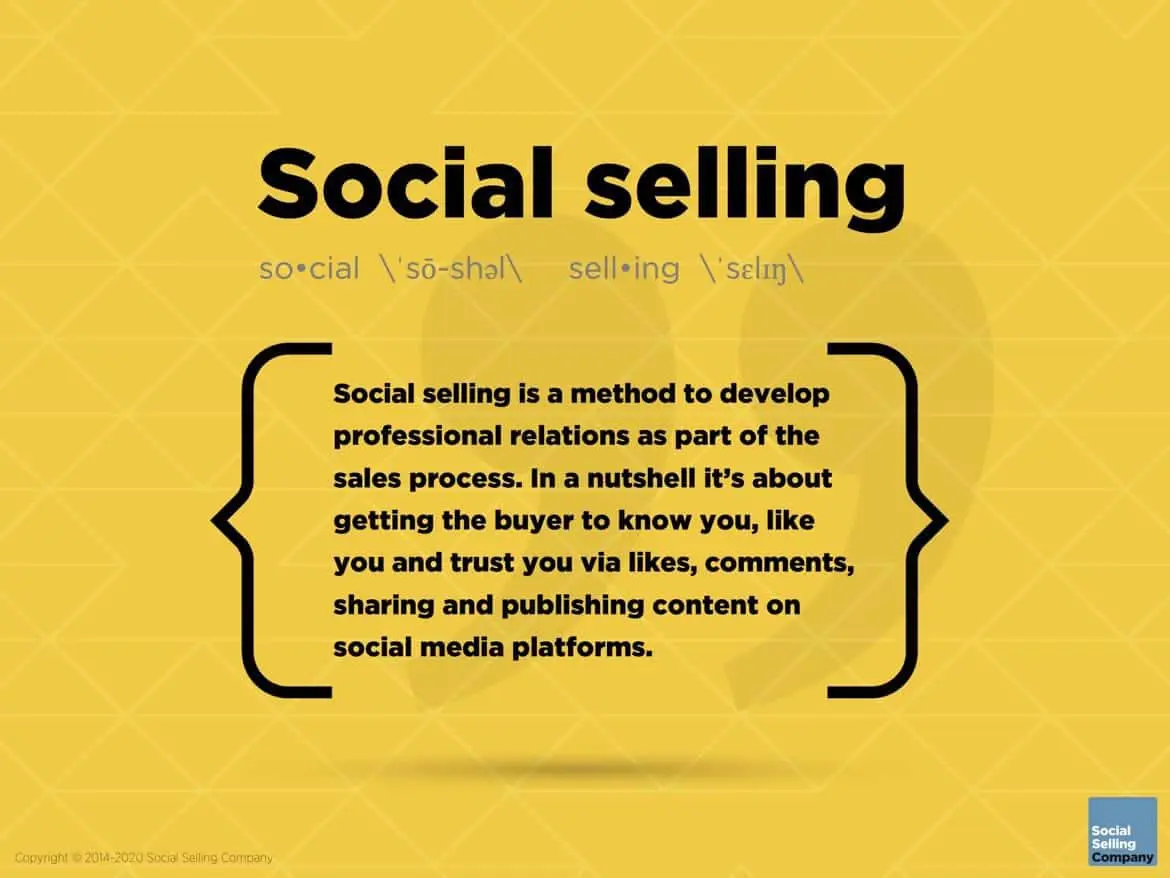 What is social selling