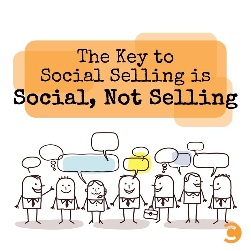 Social selling is about long-term relationships which can lead to sales