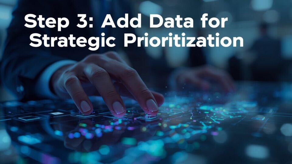 Step 3 Add Data for Strategic Prioritization