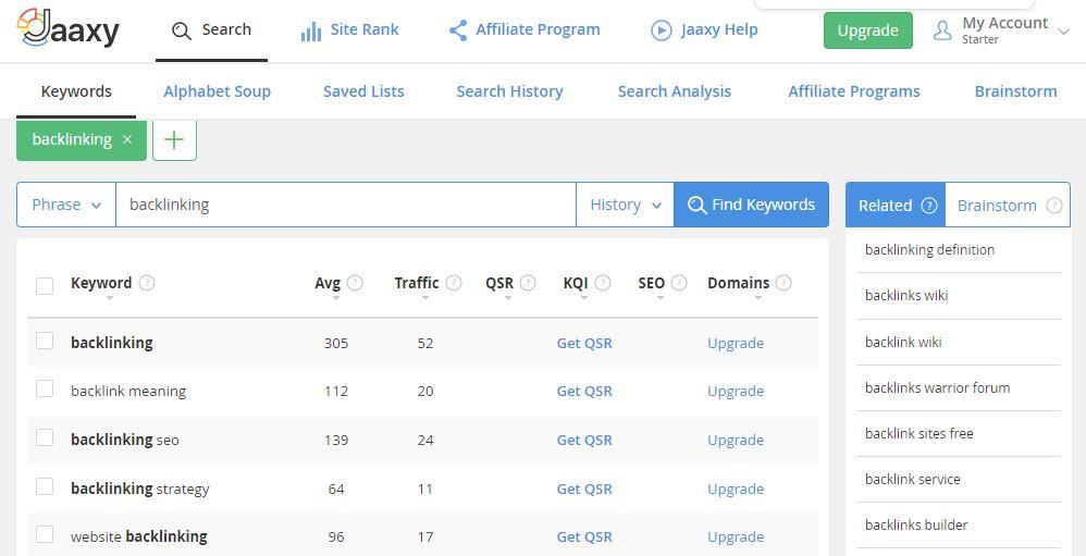 jaaxy keyword research 