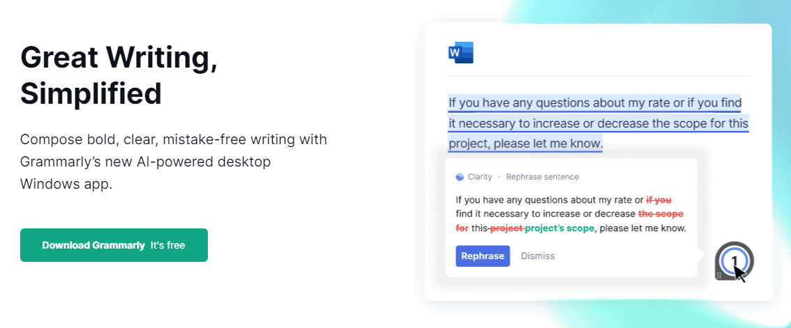 Grammarly Content Writing TOOL